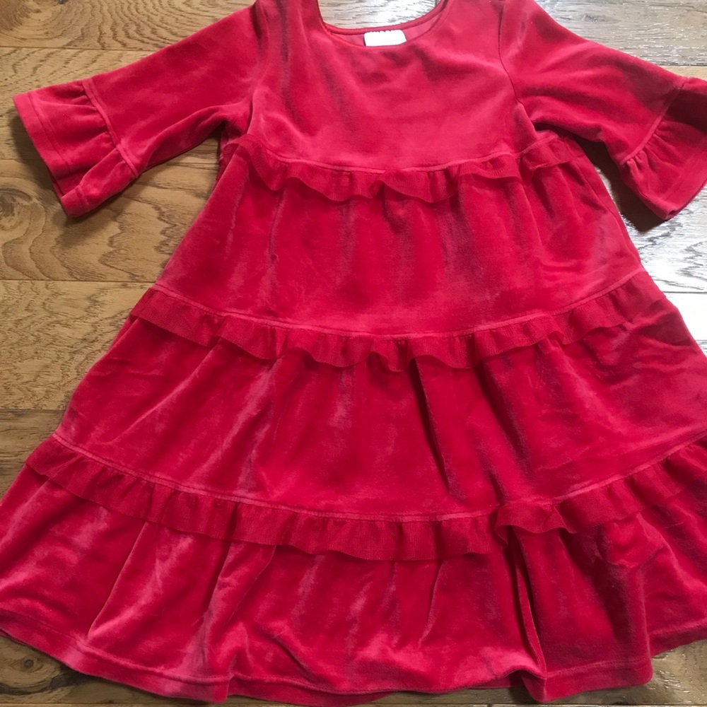 Hanna Andersson Red Dress, size 5-6 (110)